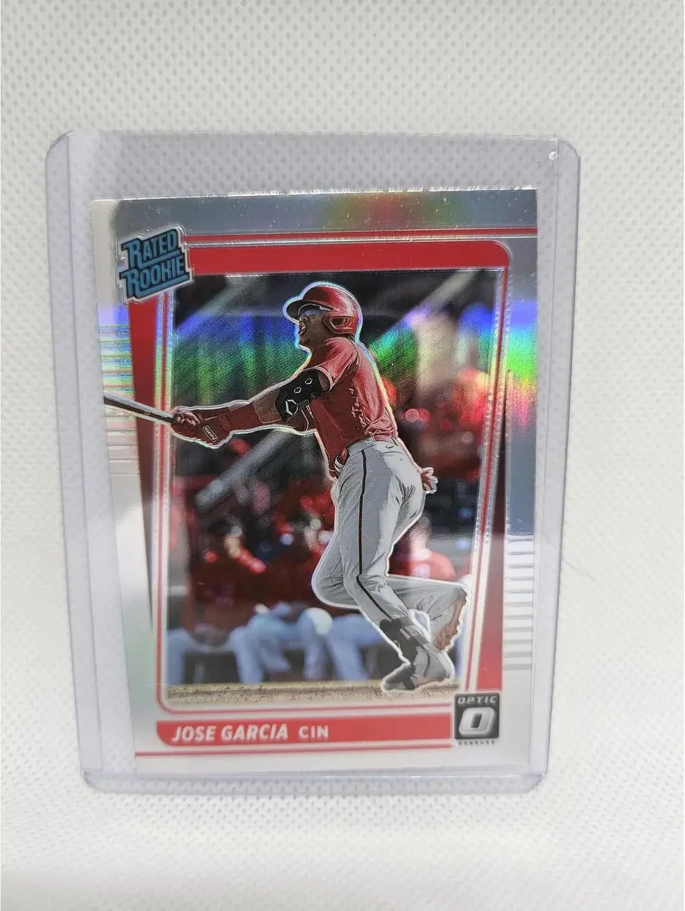 Jose Garcia (RC) Prizm insert -2021 Panini Donruss Optic - #89 -Reds - Raw Mint